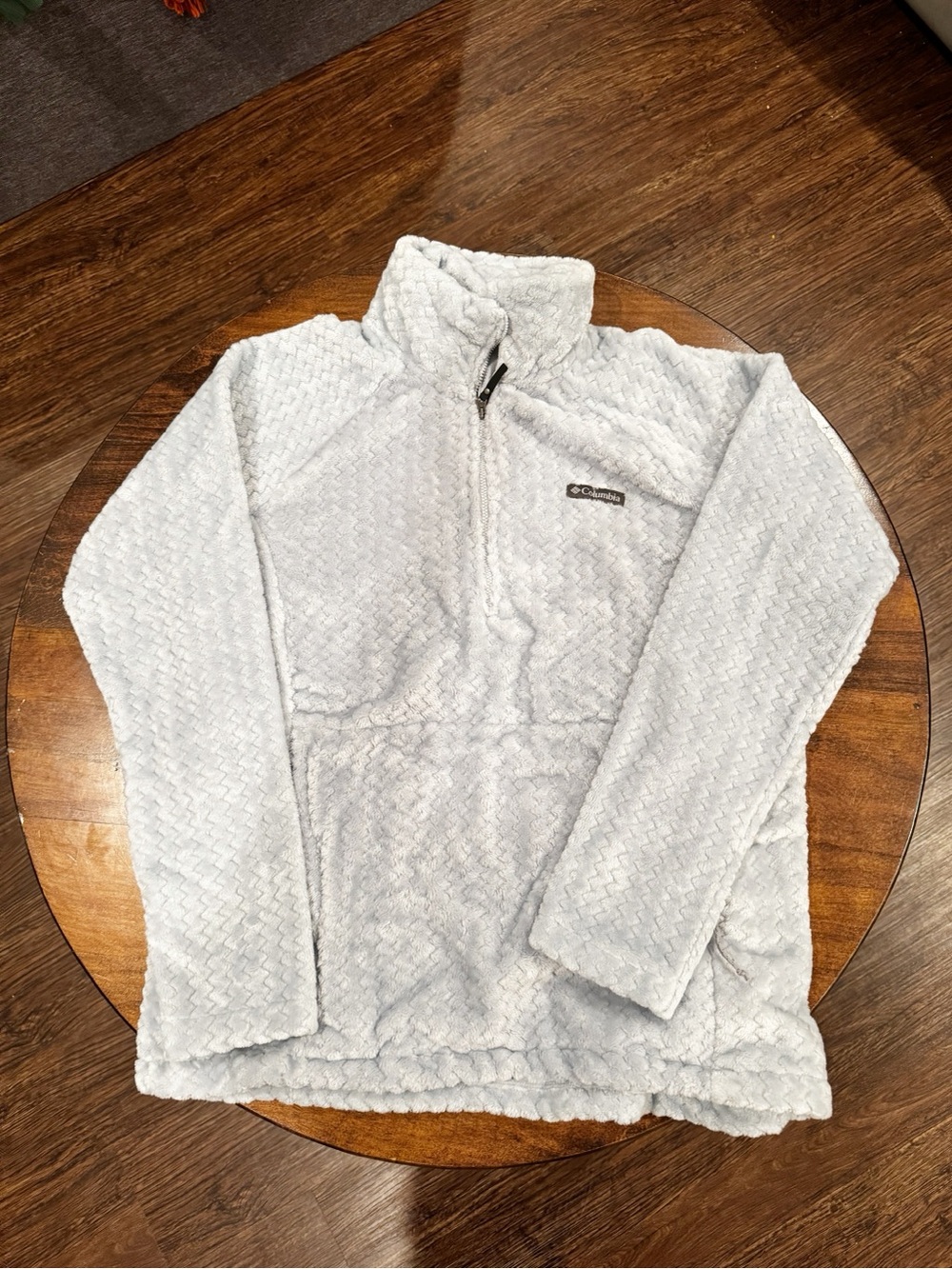 Columbia Women’s Plush Fleece Full Zip Jacket Light Gray- NWOT